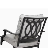 allen + roth Thomas Lake Set of 2 Gray Steel Frame Swivel Dining Chair with Gray Cushioned Seat
