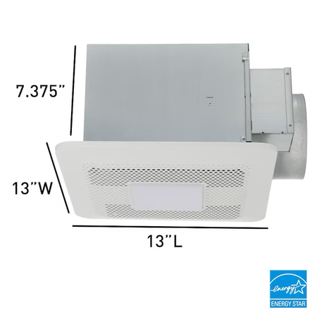 Panasonic WhisperChoice DC 0,3-Sone 150-CFM weiß beleuchteter Badezimmerventilator