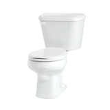 Mansfield Pro-Fit White Round Standard Height 2-piece WaterSense Toilet 12-in Rough-In 1.28-GPF
