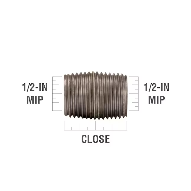 RELIABILT 1/2-in x Close Galvanized Nipple