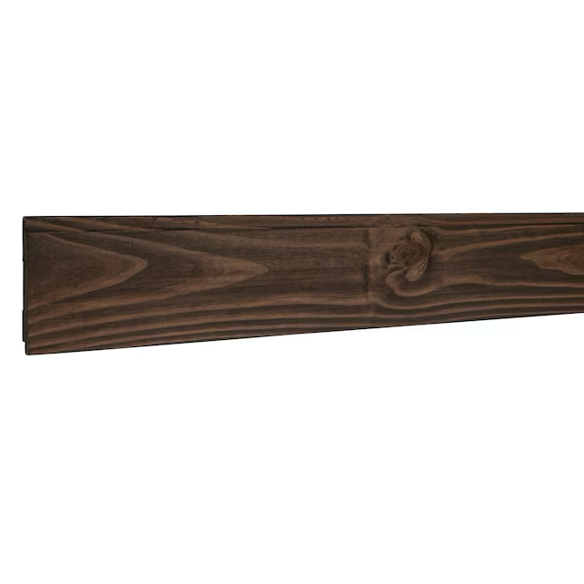 RELIABILT 5.375-in x 8-ft Pine Brown Stained Wall Panel Moulding