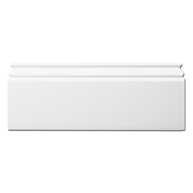 Inteplast Group Building Products 9/16-in x 3-15/16-in x 8-ft Traditional Finished Polystyrene Baseboard Moulding