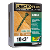 Deck Plus #10 x 3-in Wood To Wood Deck Screws (62-Per Box)
