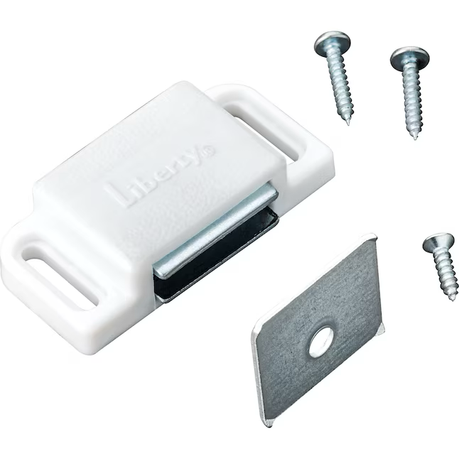 RELIABILT 50.8-mm White Magnetic Catch Cabinet Latch
