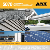 APOC 5070 Sellador de techos de cemento elastomérico impermeable de 10,1 onzas