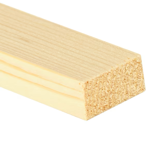 RELIABILT 1-in x 2-in x 4-ft Unfinished #2 Spruce Pine Fir Board