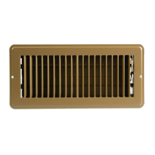 RELIABILT 4-in x 10-in Steel Brown Floor Register