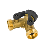 Project Source Brass 2-Way Restricted-Flow Water Shut-Off