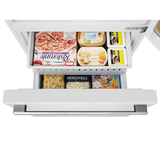 Hisense 17.2-cu ft Counter-depth Bottom-Freezer Refrigerator (White) ENERGY STAR