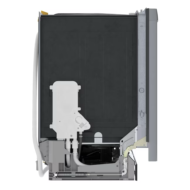 Lavavajillas integrado inteligente Bosch serie 300 con control superior de 24 pulgadas y tercer estante (acero inoxidable), 46 dBA