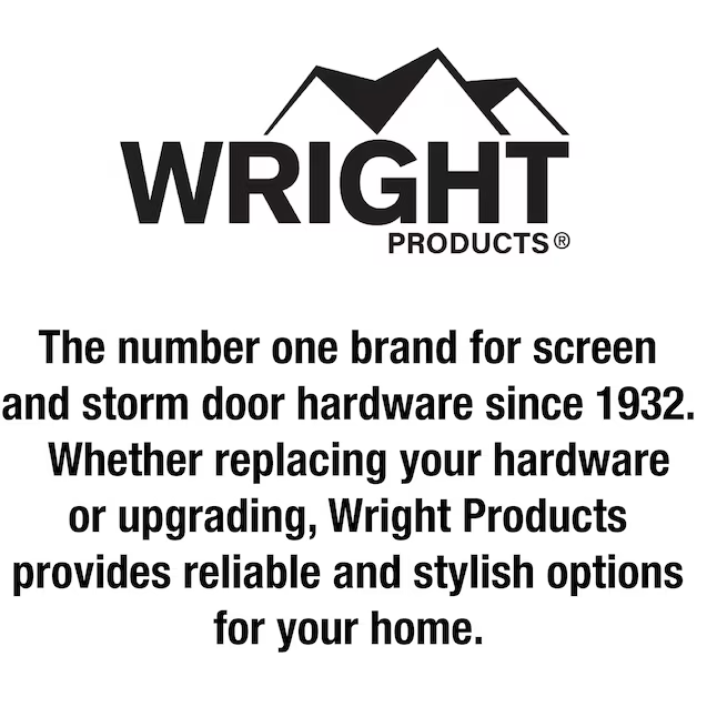WRIGHT PRODUCTS 12.625-in Heavy Duty Adjustable White Aluminum Hold Open Screen/Storm Door Pnuematic Closer