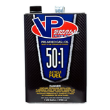 VP Racing Fuels Combustible para motores pequeños 128 onzas líquidas 50:01:00 Combustible premezclado de 2 tiempos sin etanol