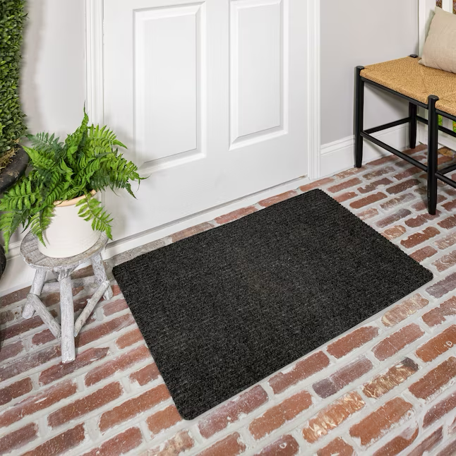 Project Source 3-ft x 5-ft Charcoal Polypropylene/Vinyl Rectangular Outdoor Decorative Utility Mat