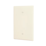 Eaton 1-Gang Jumbo Size Light Almond Thermoplastic Indoor Blank Wall Plate