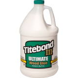 Titebond III Ultimate Wood Glue Brown Waterproof, Interior/Exterior Wood Adhesive (128-fl oz)