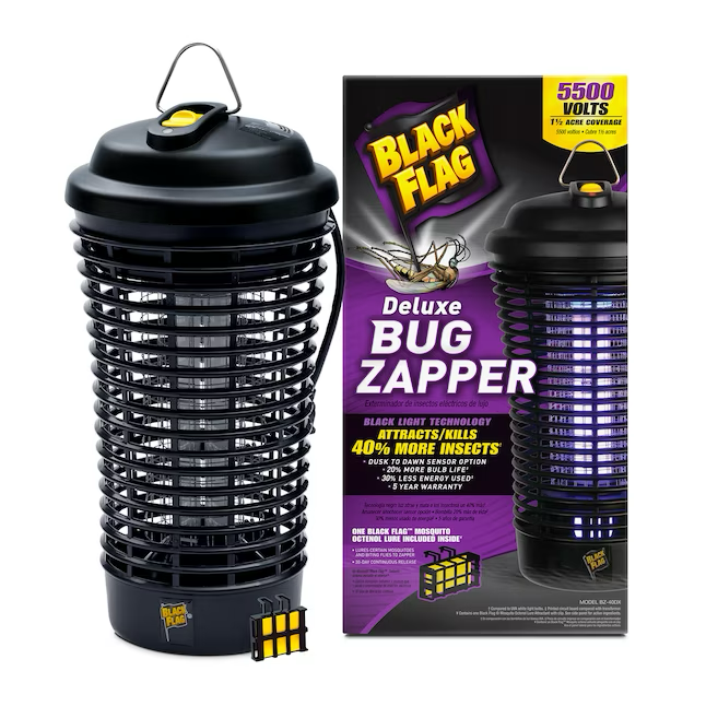 Trampa para insectos para exteriores BLACK FLAG Bug Zapper de 40 vatios
