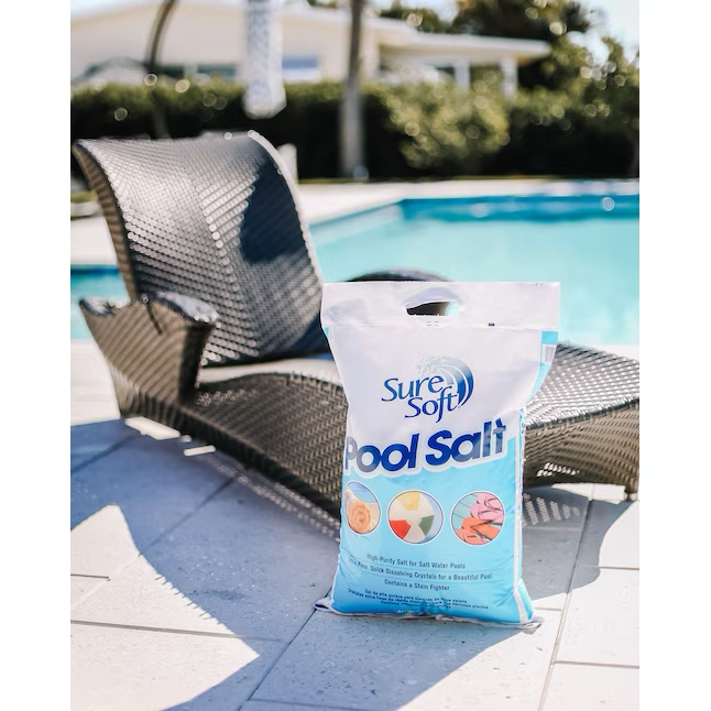Bolsa SureSoft de 40 lb de sal de alta pureza para piscinas de agua salada 