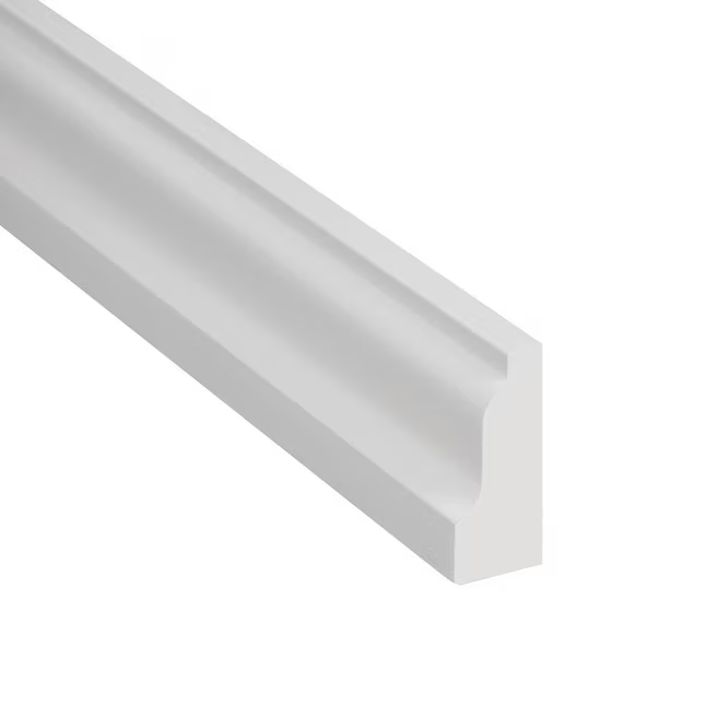Royal Building Products 11/16-in x 1-5/8-in x 8-ft Finished PVC 2599 Shingle Moulding