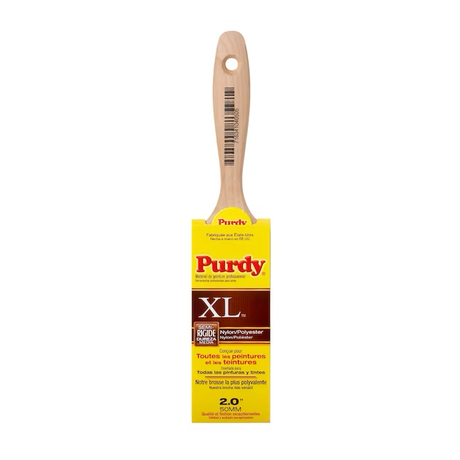 Purdy XL Sprig - Brocha plana para pintura (cepillo para recortar) de 2 pulgadas, mezcla de nailon y poliéster reutilizable