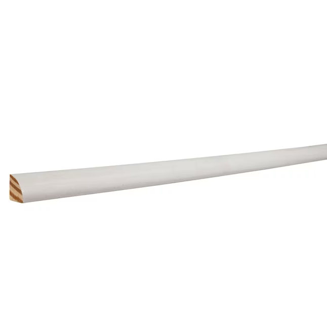 RELIABILT Moldura de cuarto de vuelta de pino imprimado de 3/4 pulgadas x 8 pies