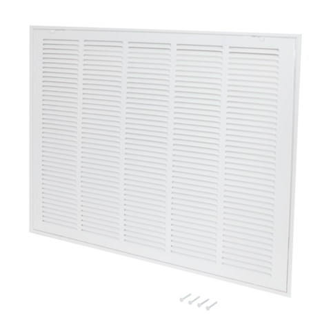 EZ-FLO 25 in. x 20 in. (Duct Size) Steel Return Air Filter Grille White