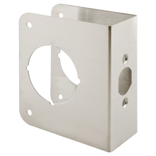 RELIABILT Türverstärker, satiniert, 3-7/8 Zoll B x 4-1/2 Zoll H, Verstärkungshalterung