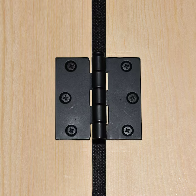 RELIABILT 2-1/2-in H x Square Matte Black Mortise Interior/Exterior Door Hinge