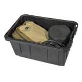 Project Source Commander Medium 17-Gallons (68-Quart) Black Heavy Duty Tote with Standard Snap Lid