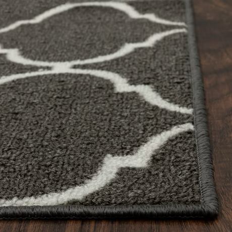 Style Selections 5 X 7 (ft) Gray Indoor Trellis Area Rug