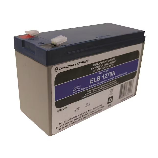 Paquete de baterías de iluminación de emergencia de plomo calcio (Slc) selladas de Lithonia Lighting