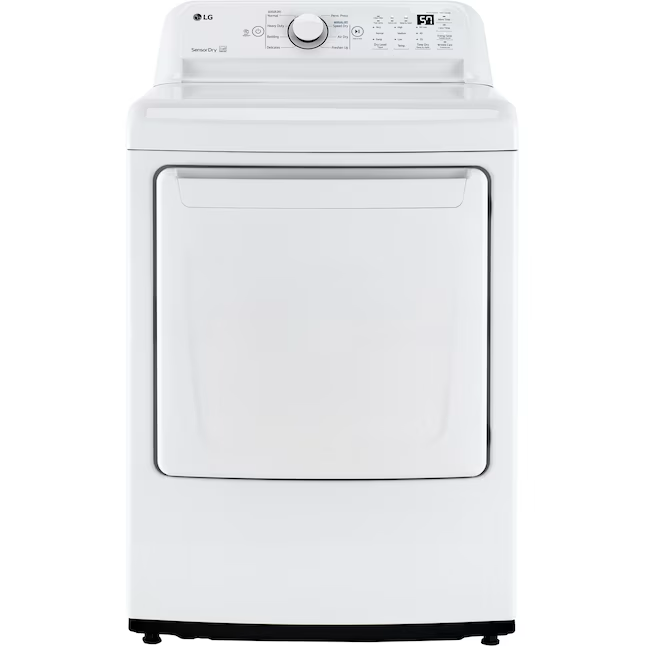 LG 7.3-cu ft Electric Dryer (White) ENERGY STAR