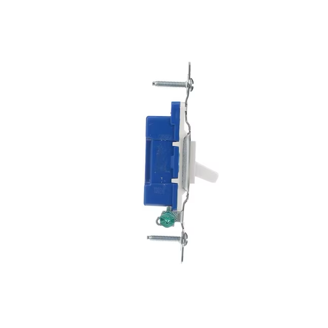 Eaton 15-Amp Single-Pole Toggle Light Switch, White (10-Pack)
