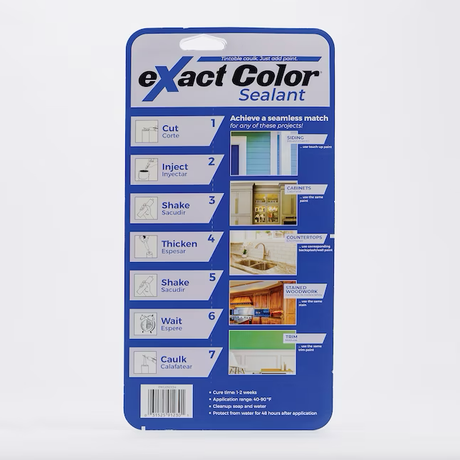 Masilla de látex para pintar de varios colores Sashco eXact Color, 9.5 oz