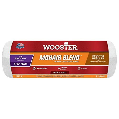 Wooster R207-9 Cubierta para rodillo de mezcla de mohair, siesta de 1/4 pulgadas, 9 pulgadas