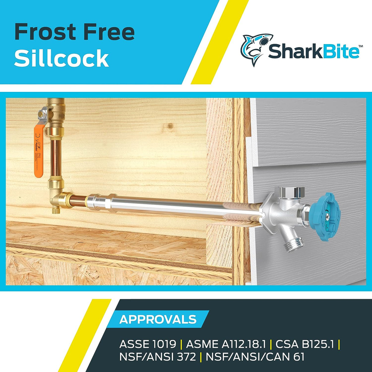 SharkBite SB Sillcock 1/2-in x 3/4-in MHT x 10-in Frost Free