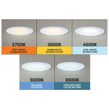 Utilitech Kit de modernización, paquete de 6, luz empotrable LED blanca conmutable, redonda, regulable, de 5 o 6 pulgadas, 925 lúmenes (paquete de 6)