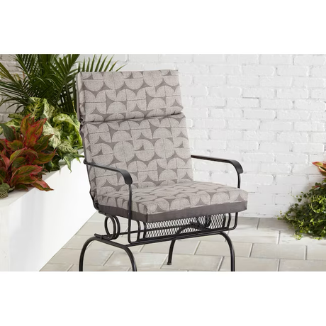 Style Selections Cojín para silla de patio Tara Geo Dots de 20 x 21 pulgadas