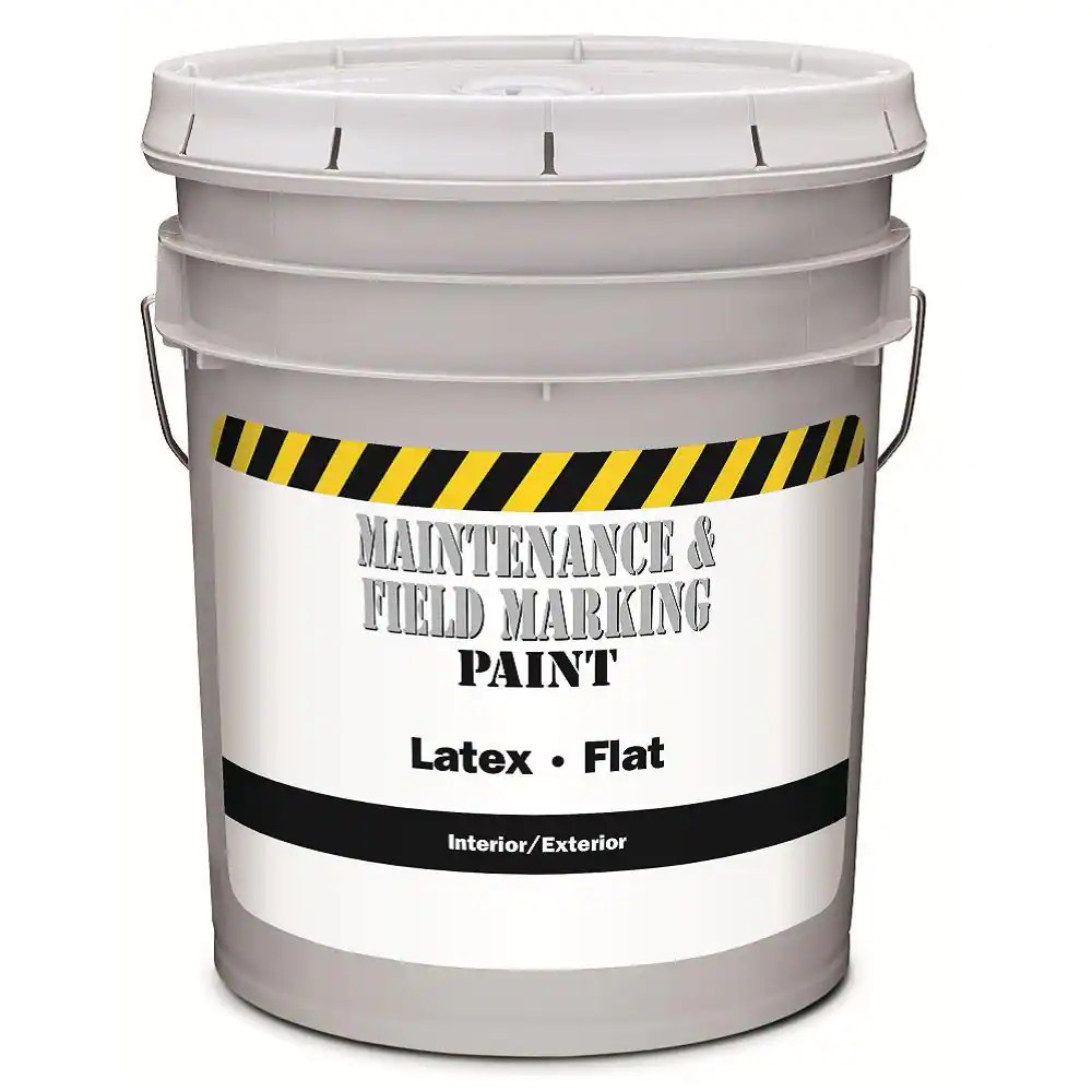 Pintura de mantenimiento para interiores/exteriores de PPG, color blanco mate (5 galones)