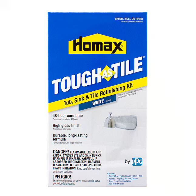 Homax White High-gloss Anti-skid Tub and Tile Refinishing Kit – Saber Sales