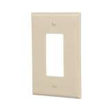 Eaton 1-Gang Jumbo Size Ivory Plastic Indoor Decorator Wall Plate
