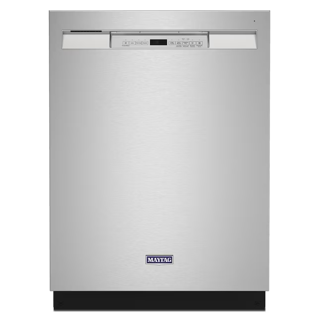 Maytag Front Control 24-in Built-In Dishwasher (Fingerprint Resistant Stainless Steel), 50-dBA