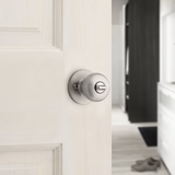 RELIABILT Baron - Pomo para puerta de privacidad interior de níquel satinado para cama/baño