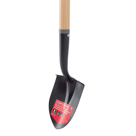 CRAFTSMAN 13.5-in Wood D-Handle Digging Shovel