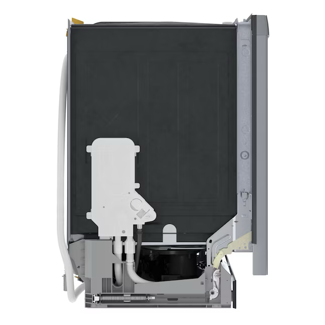 Lavavajillas integrado inteligente Bosch serie 300 con control superior de 24 pulgadas y tercer estante (acero inoxidable), 48 dBA