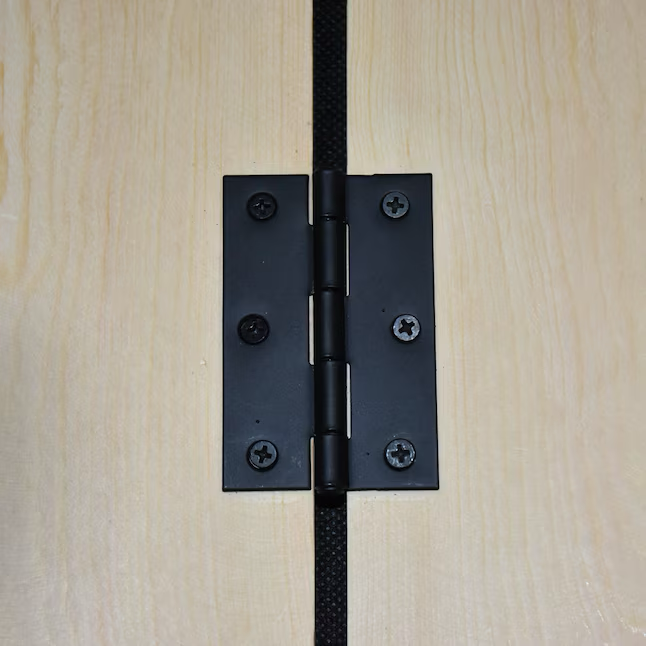 RELIABILT 3-in H Matte Black Mortise Interior/Exterior Door Hinge (2-Pack)