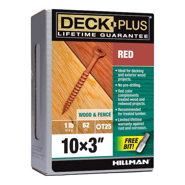 Deck Plus #10 x 3-in Wood To Wood Deck Screws (62-Per Box)