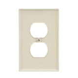 Eaton 1-Gang Midsize Light Almond Polycarbonate Indoor Duplex Wall Plate (10-Pack)