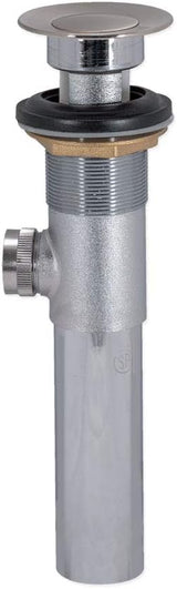 EZ-FLO 20-Gauge Pop-Up-Waschtisch-Ablaufgarnitur für Badezimmer, Sanitärarmatur aus Messing, gebürstetes Nickel 