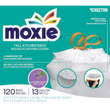 MOXIE 13-Gallons Lavender White Plastic Kitchen Drawstring Trash Bag (120-Count)