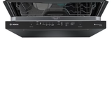 Lavavajillas integrado inteligente de 24 pulgadas con control superior serie 500 de Bosch con tercer estante (negro) ENERGY STAR, 44 dBA 